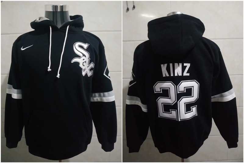 Chicago White Sox 22 Kinz Black Nike All Stitched Pullover Hoodie,We sell and wholesale Chicago White Sox 22 Kinz Black Nike All Stitched Pullover Hoodie on line form chian!